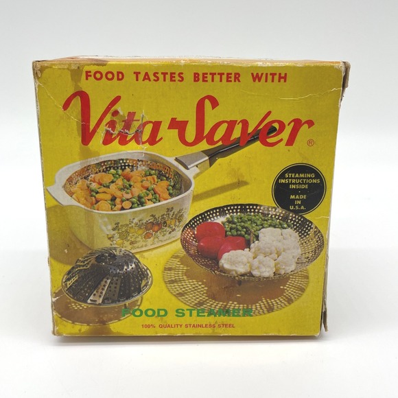 VitaSaver Vintage Kitchen‎ Gadget Stainless Steel Food Steamer Expandable Prop - Picture 2 of 13